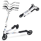 W-SP03 3 Wheel Foldable Swing Scooter Adjustable Handle 220 Lbs