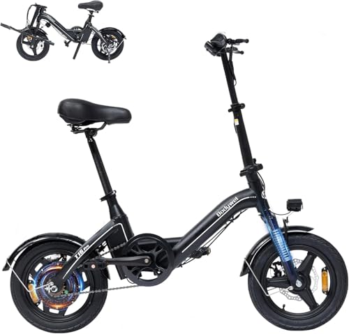 T16 PRO 14-Inch Foldable Electric Bike 400W Motor 20MPH 25-Mile Range