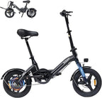 T16 PRO 14-Inch Foldable Electric Bike 400W Motor 20MPH 25-Mile Range