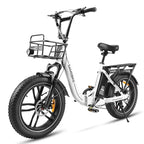 Foldable Electric Bike 20 Inch Fat Tire 7 Speed Dual Shock Absorber