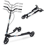 W-SP03 3 Wheel Foldable Swing Scooter Adjustable Handle 220 Lbs
