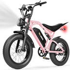 V200 Electric Dirt Bike 52V 20.8Ah Fat Tire 32MPH Dual Suspension