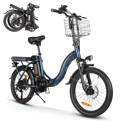 Foldable Electric Bike 20 Inch Fat Tire 7 Speed Dual Shock Absorber