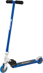 S Sport Kick Scooter Foldable for Ages 6 Plus Blue