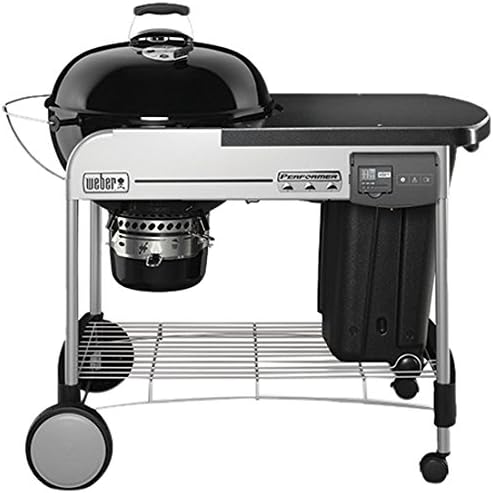 Performer Deluxe Charcoal Barbecue GBS Gourmet System 57cm Black