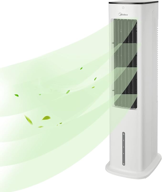 Silent Air Cooler Pro Tower Evaporative Air Cooler 5L White