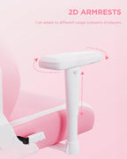 C2 Ergonomic Gaming Chair With Wingless Cushion PU Leather Pink