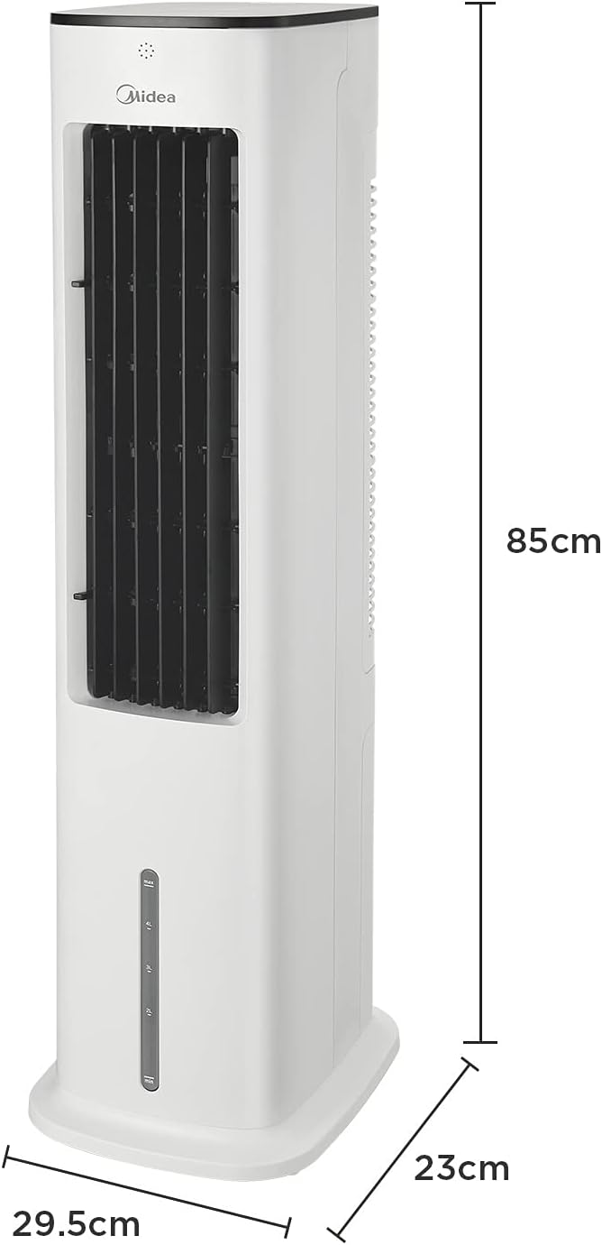 Silent Air Cooler Pro Tower Evaporative Air Cooler 5L White