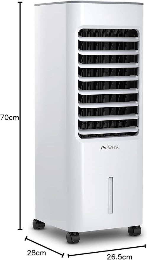 Mobile Air Cooler With Evaporative Cooling 4 Modes 5-Liter Tank