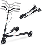 W-SP03 3 Wheel Foldable Swing Scooter Adjustable Handle 220 Lbs