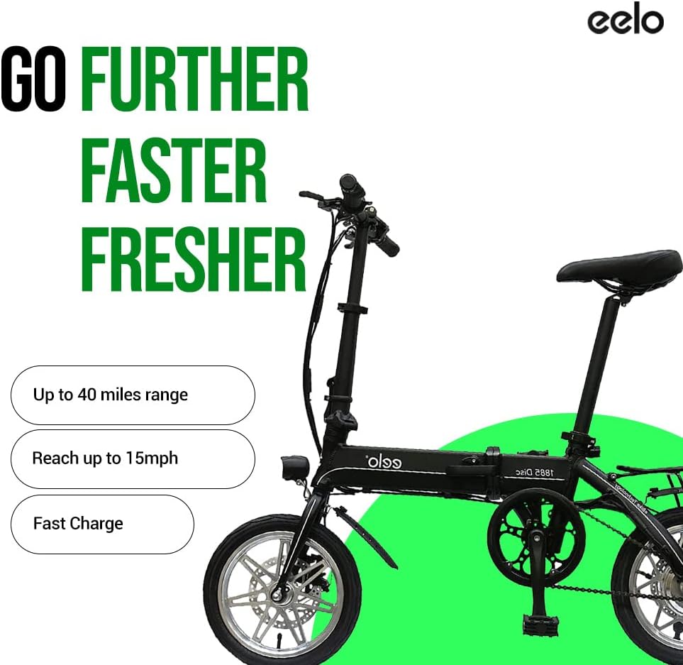 1885 Explorer Folding Electric Bike 250W Motor 25 Mile Range White