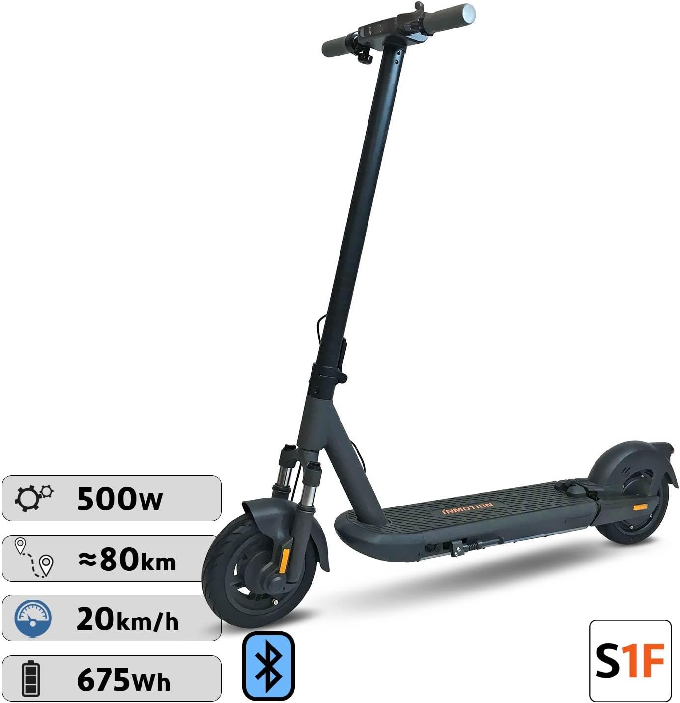 S1F Electric Scooter 500W Motor 80km Range Dual Suspension