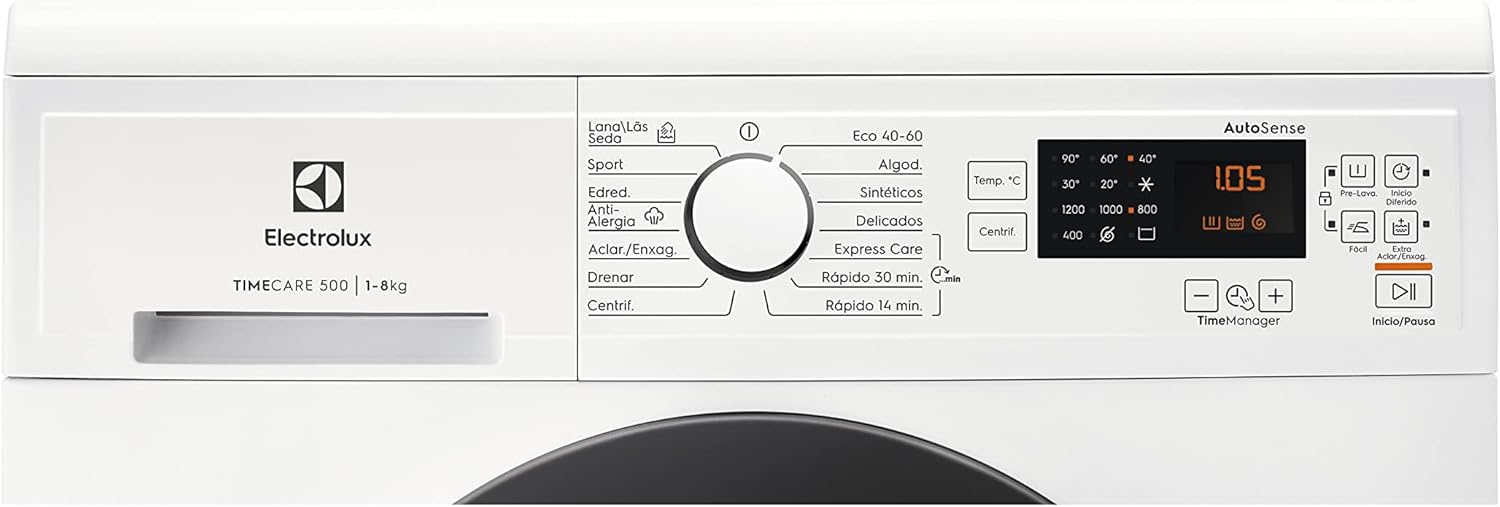 Integrated Front Load Washing Machine 8kg 1400rpm Steam White