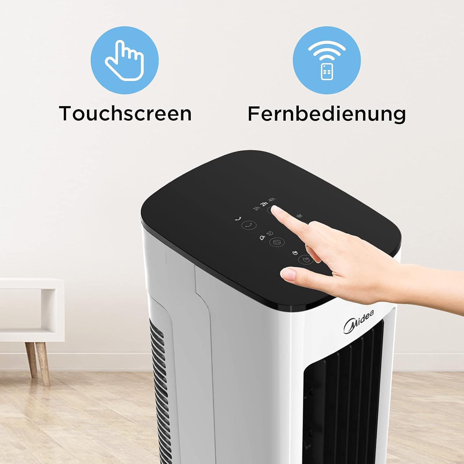 Silent Air Cooler Pro Tower Evaporative Air Cooler 5L White