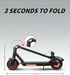 Folding Electric Scooter 500W Motor 8.5/10in Wheels 25km/h Dual Braking