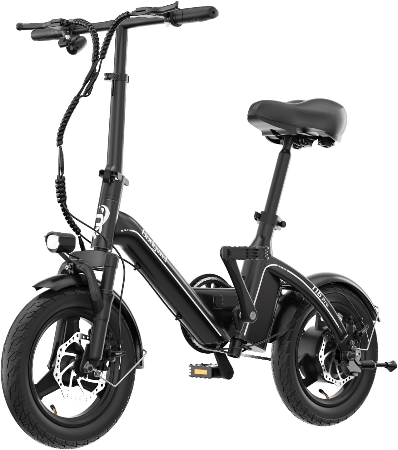 T16 PRO 14-Inch Foldable Electric Bike 400W Motor 20MPH 25-Mile Range