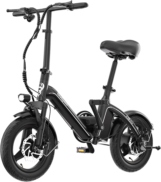 T16 PRO 14-Inch Foldable Electric Bike 400W Motor 20MPH 25-Mile Range