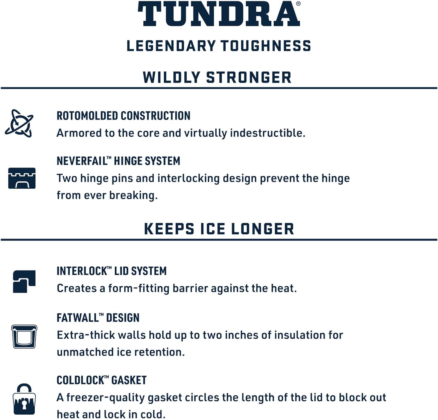 Tundra 45 Rotomolded Cooler with PermaFrost Insulation and Bear-Resistant Design