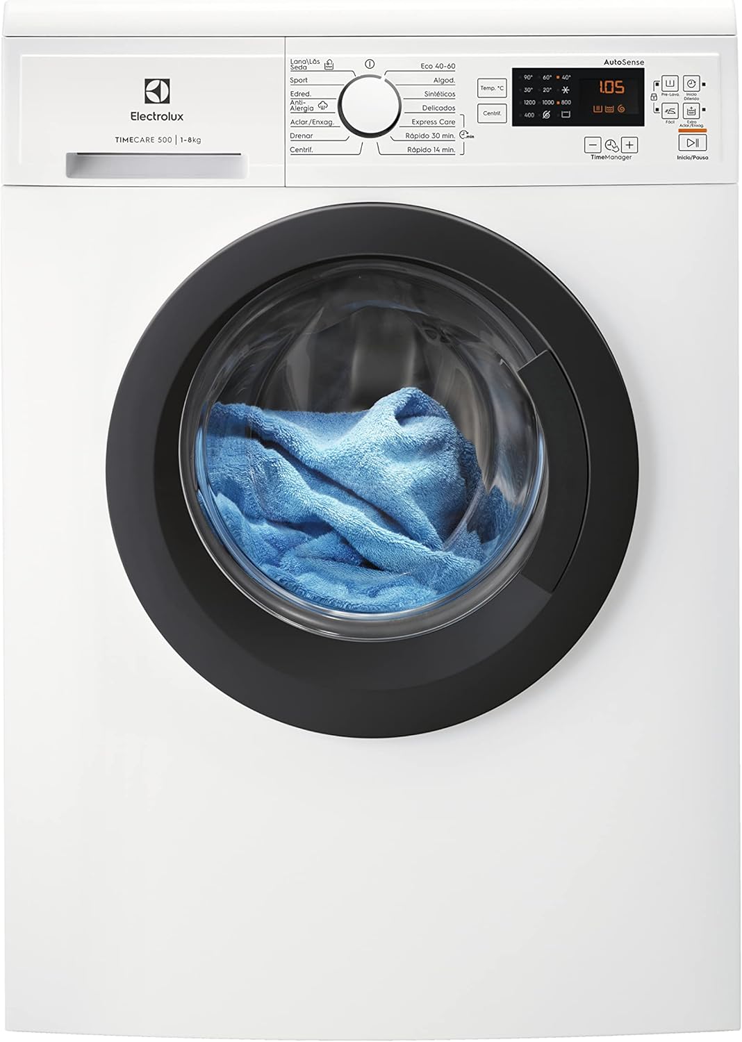 Integrated Front Load Washing Machine 8kg 1400rpm Steam White
