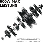 E3 D Electric Scooter for Commuters 45km Range 800W Motor Folding