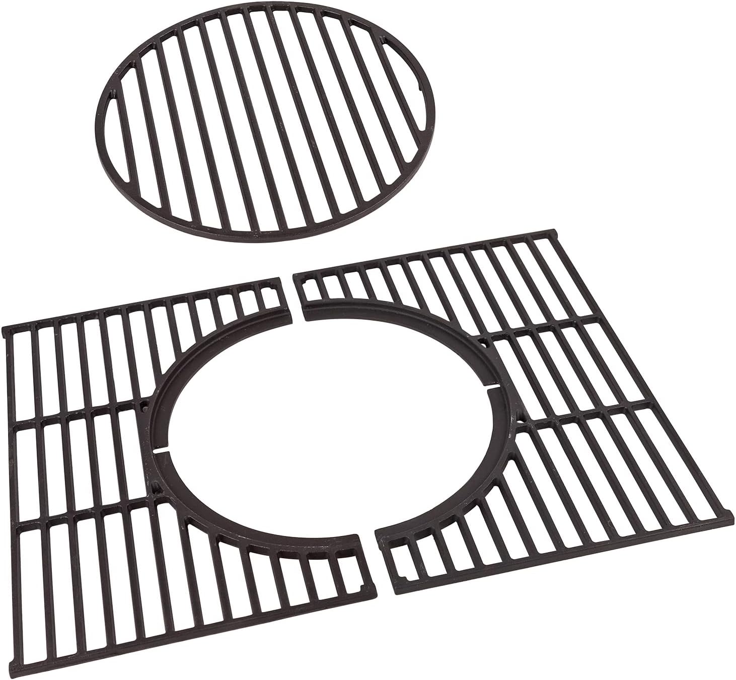 Universal Enamelled Cast Iron Grill Grate Set Black
