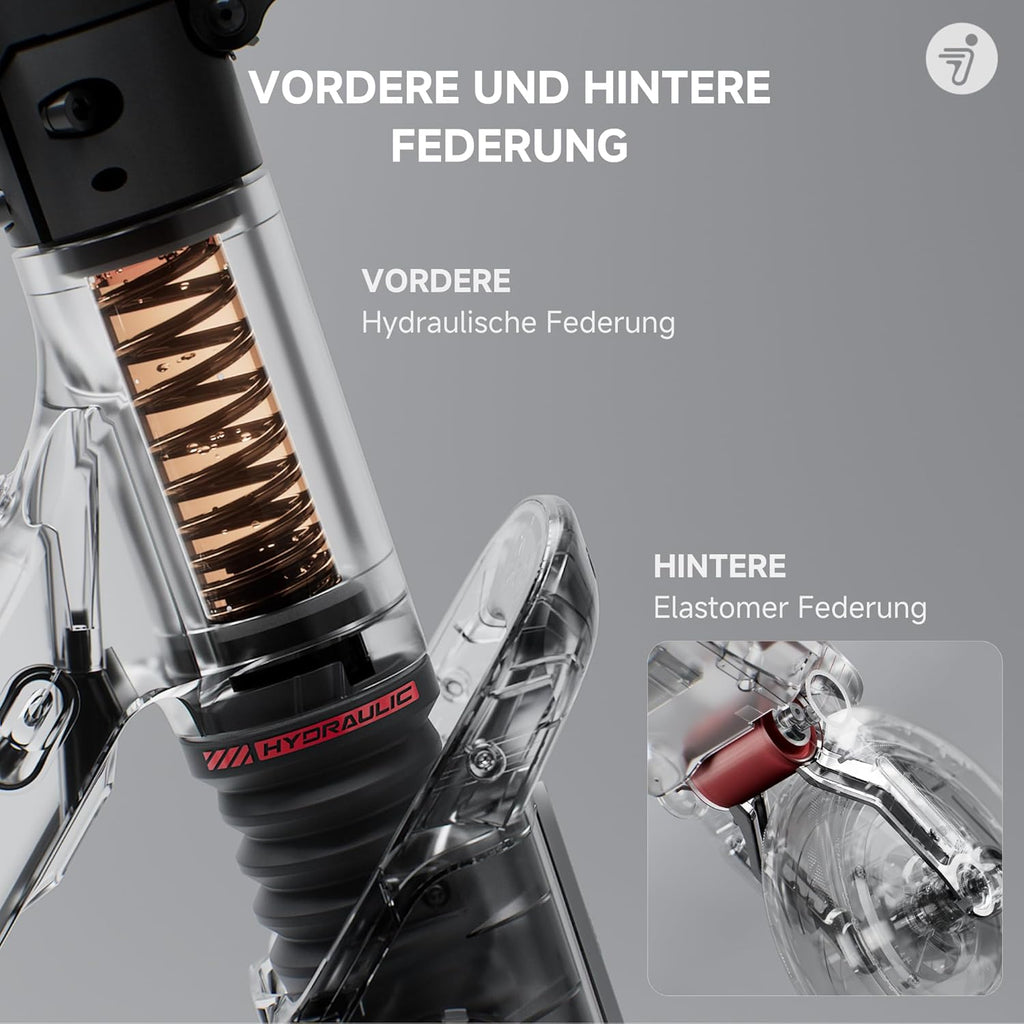 Electric Scooter Adult 70 Km Range 120 Kg Load Dual Hydraulic Suspension Smart Display F3 Pro D