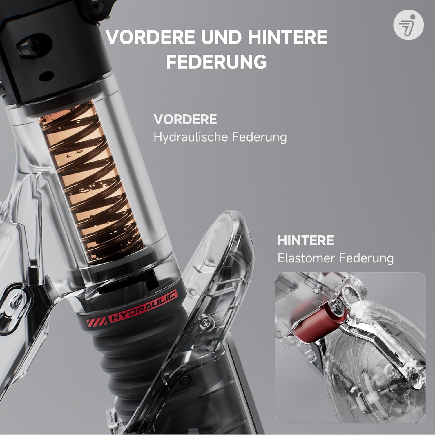 Electric Scooter Adult 70 Km Range 120 Kg Load Dual Hydraulic Suspension Smart Display F3 Pro D