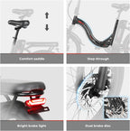 Foldable Electric Bike 20 Inch Fat Tire 7 Speed Dual Shock Absorber