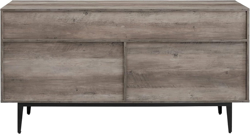 60 In Farmhouse Sideboard 2 Drawer 3 Door Grey Wash