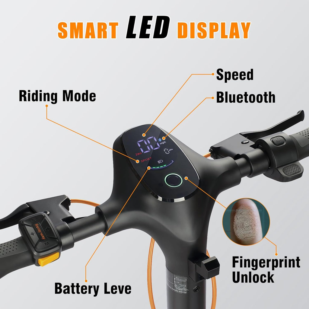 R8 Off-Road Electric Scooter 30 Mph Top Speed 50 Mile Range