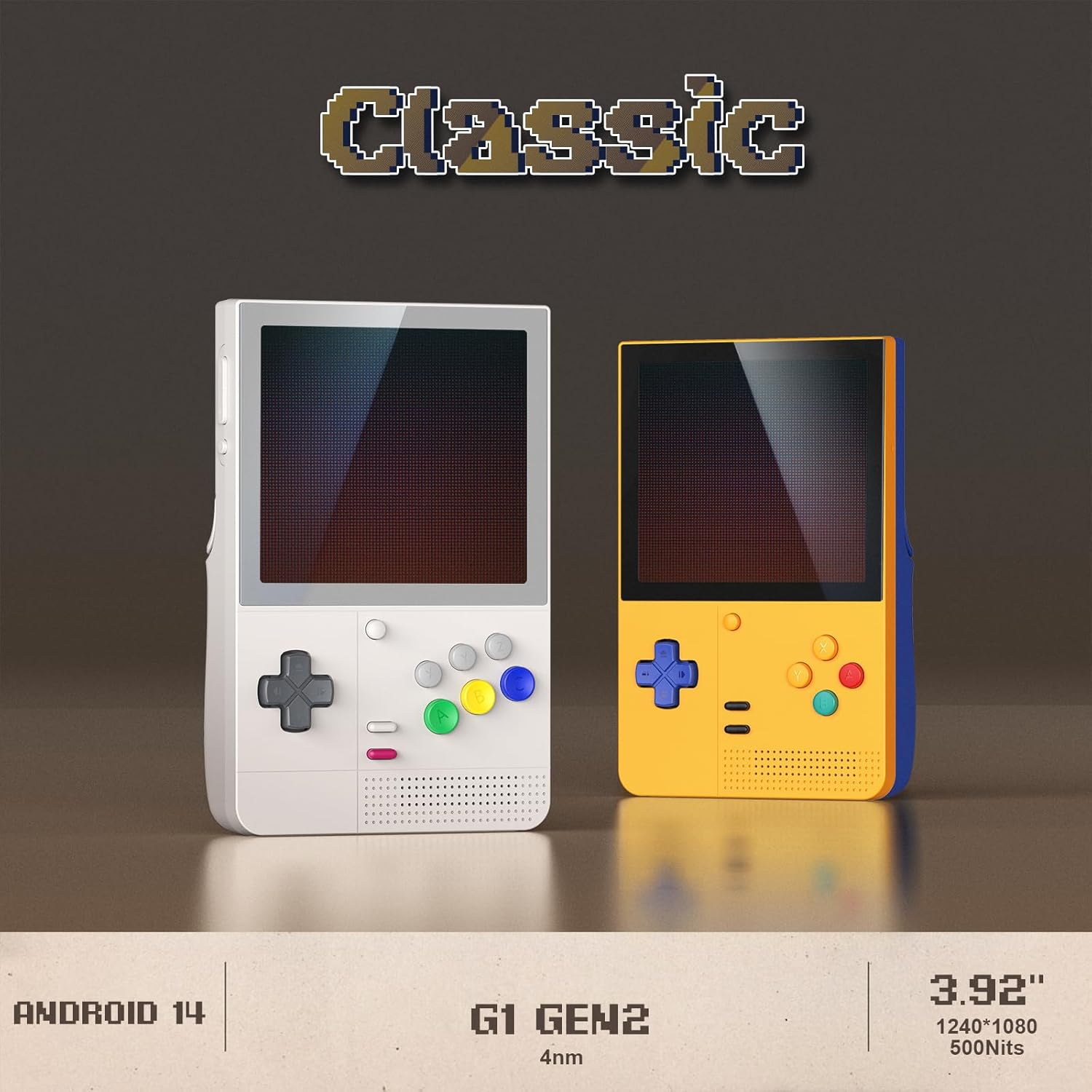 Pocket Classic Retro Handheld Game Console 3.92in OLED Touchscreen 128GB