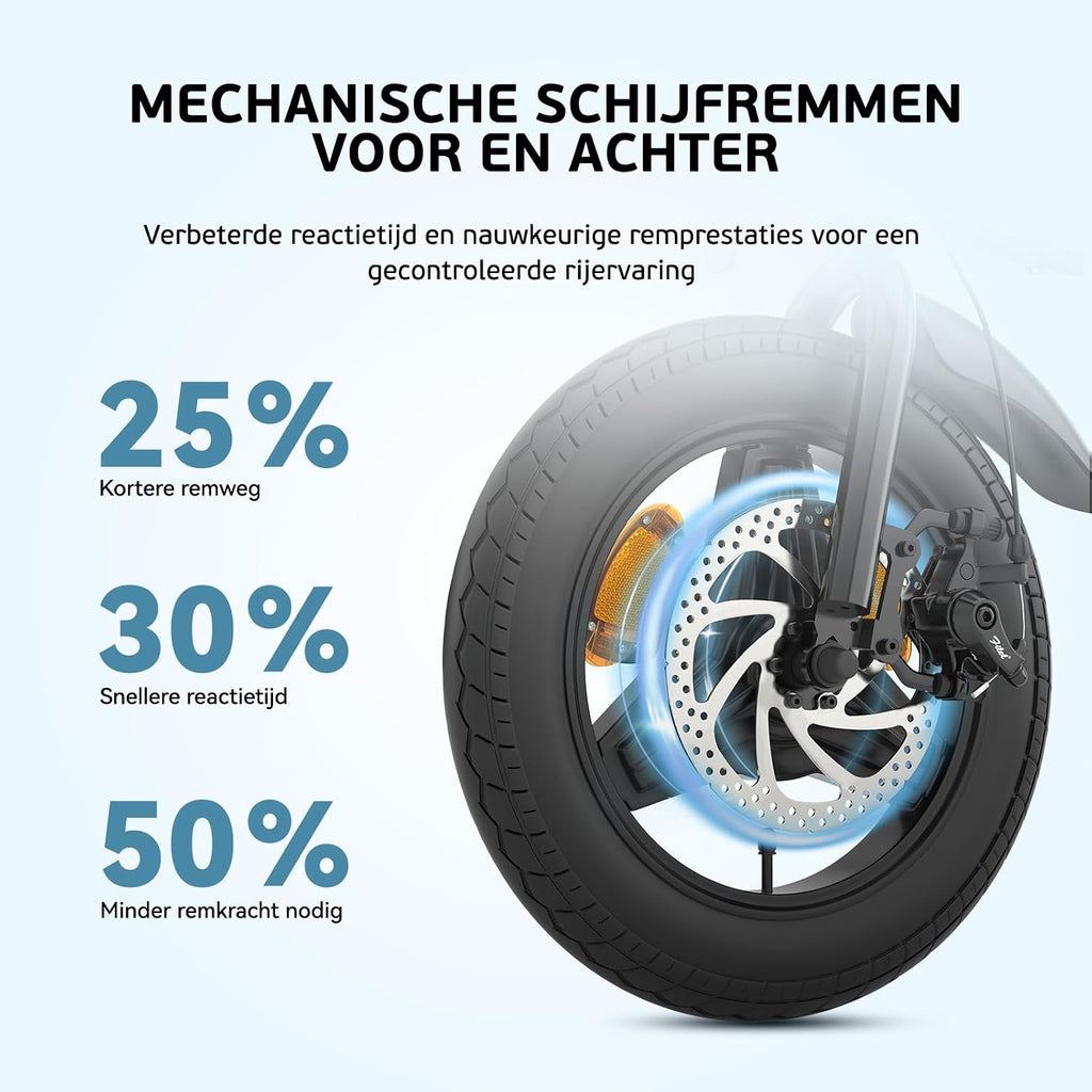 Folding Electric Fat Tire Bike 20in 250W 36V 25Ah 7-Speed