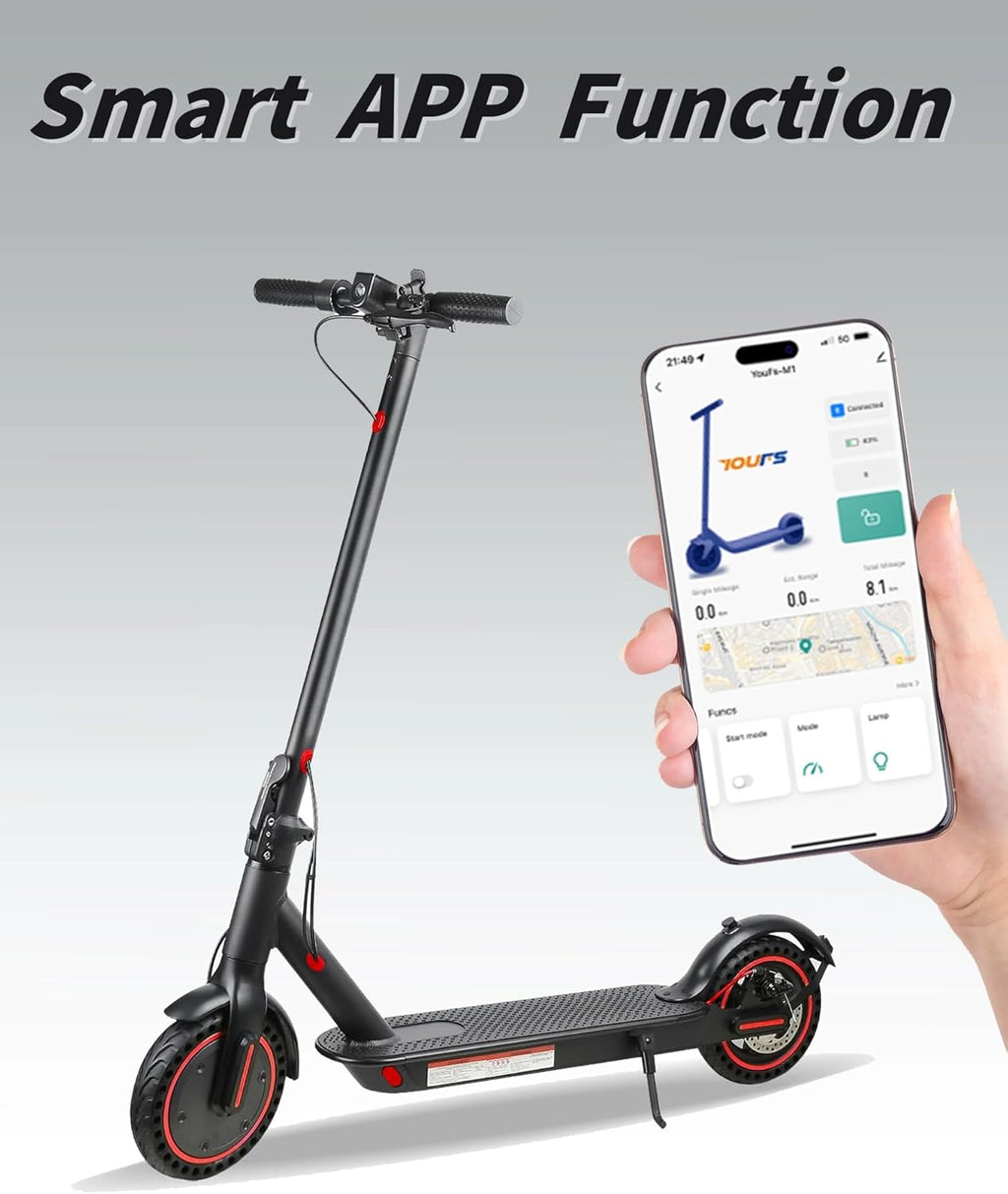 Folding Electric Scooter 500W Motor 8.5/10in Wheels 25km/h Dual Braking