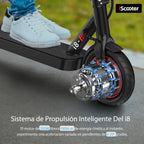 Adult Folding Electric Scooter 36V 5200mAh 8.5in Red