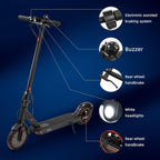 Adult Folding Electric Scooter 10.4Ah Battery Dual Suspension 35km Range