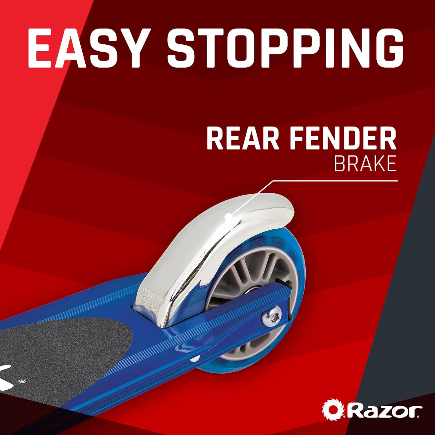 S Sport Kick Scooter Foldable for Ages 6 Plus Blue