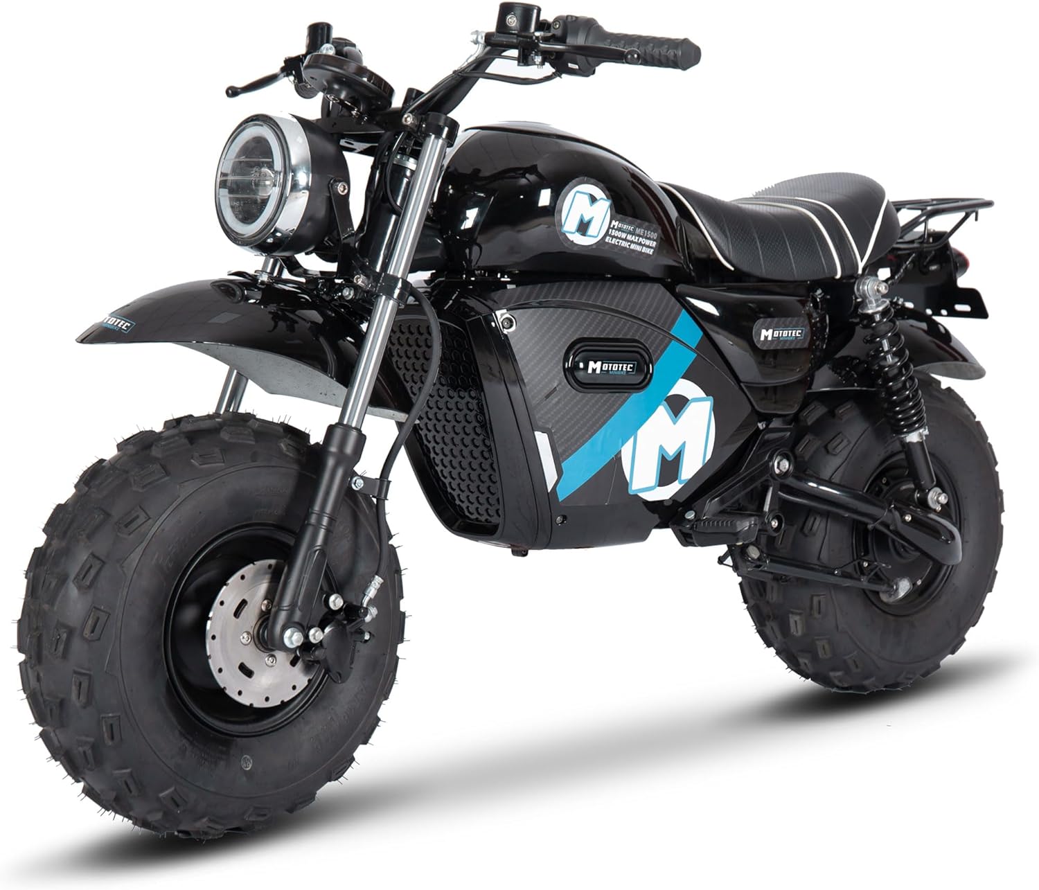 60v 1500w Electric Powered Mini Bike Lithium Black