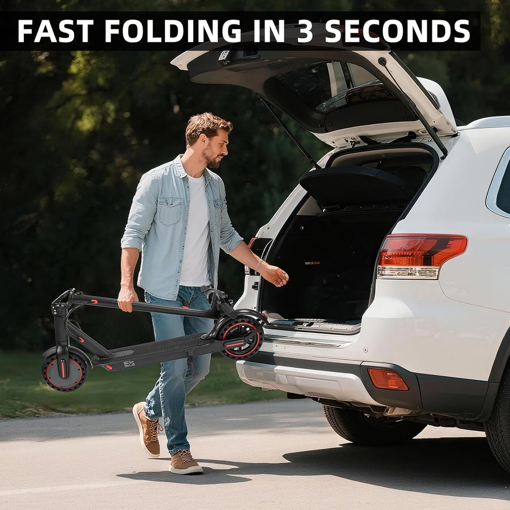 Adult Folding Electric Scooter 10.4Ah Battery Dual Suspension 35km Range