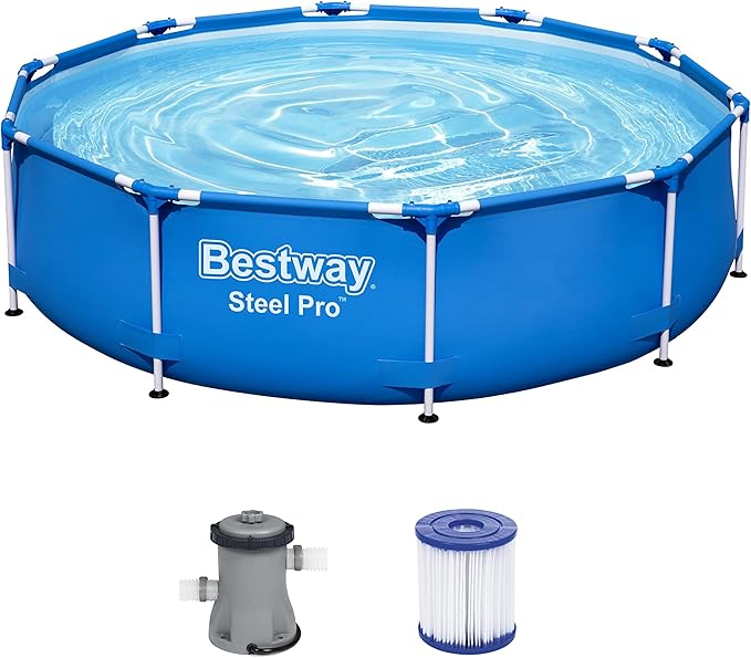 Steel Pro Frame Pool 10ft 4678L with Filter Pump