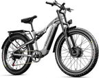 S600 Dual Motor Electric Bike 26in Fat Tire Grey