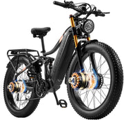 06 Electric Bike 26in Fat Tire 48V 17.5Ah Removable Battery Red