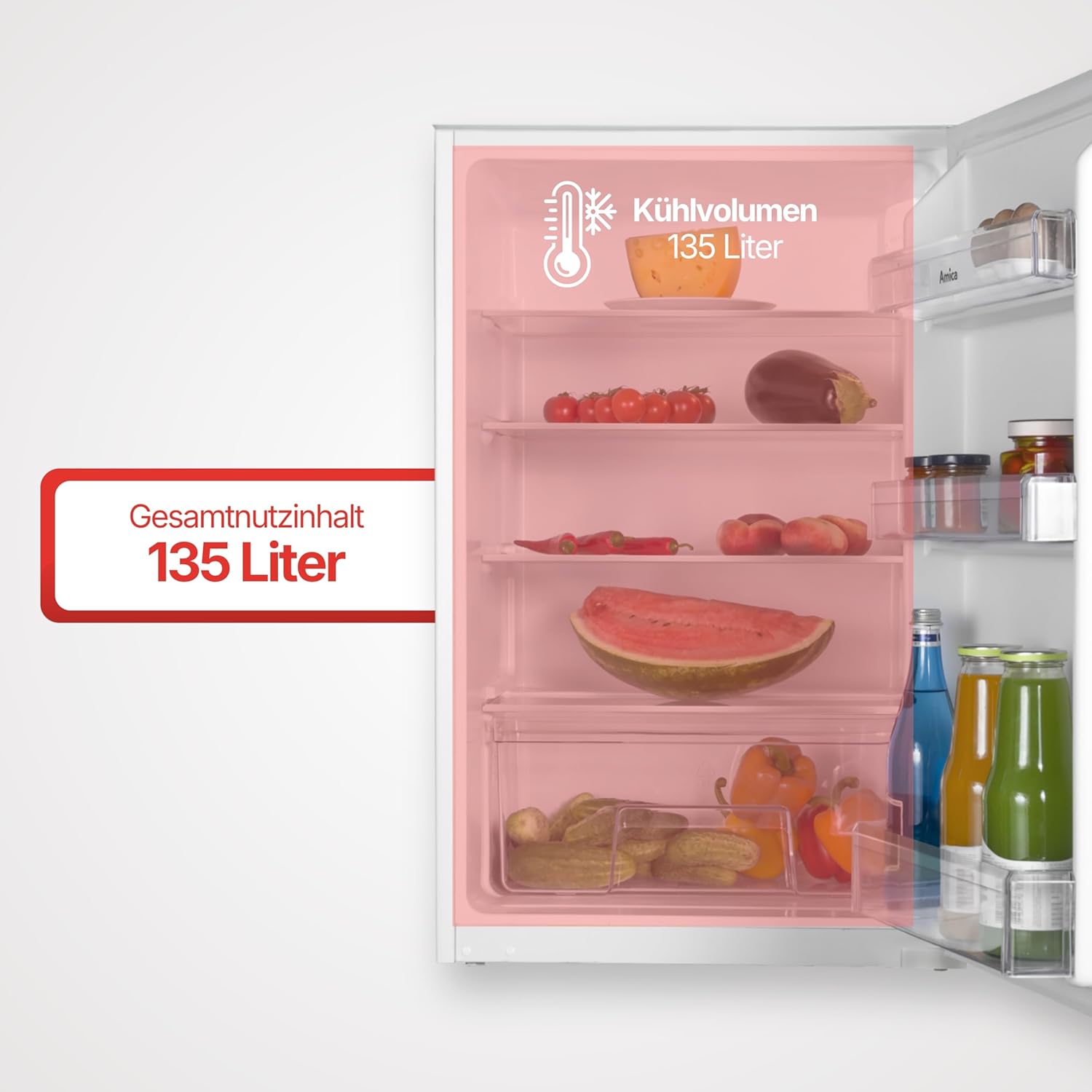 EVKS 16172-1 Built-In Refrigerator 34.6in Niche Inverter Compressor 4.8 cu ft White