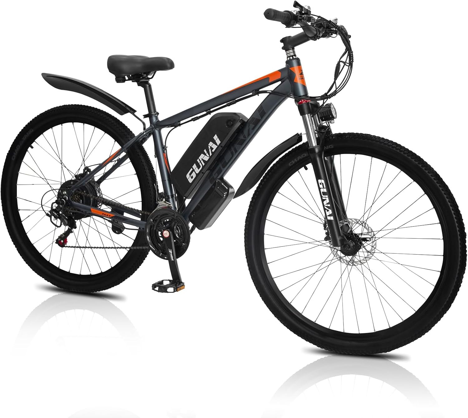 GN29 Electric Bike 29 Inch 48V 15Ah 21 Speed LCD Display Black