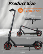 Folding Electric Scooter 500W Motor 8.5/10in Wheels 25km/h Dual Braking