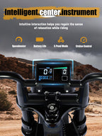 V200 Electric Dirt Bike 52V 20.8Ah Fat Tire 32MPH Dual Suspension