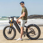 06 Electric Bike 26in Fat Tire 48V 17.5Ah Removable Battery Red