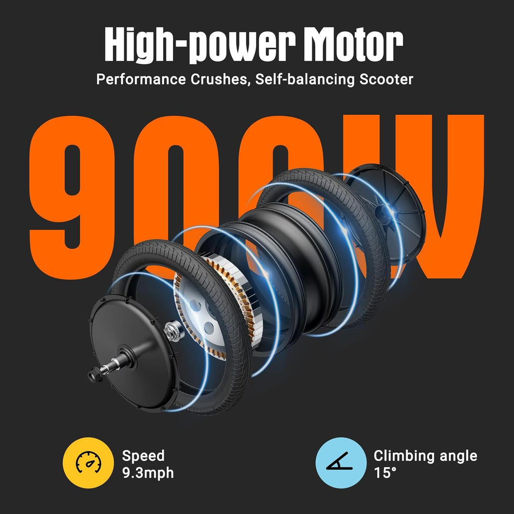 E20 Electric Unicycle With Dual-Tire Self-Balancing Design 14in