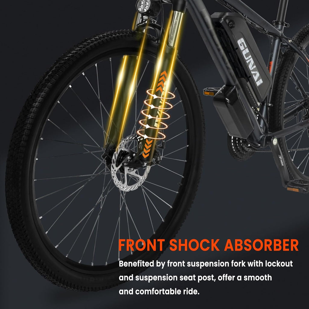 GN29 Electric Bike 29 Inch 48V 15Ah 21 Speed LCD Display Black