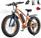 M26-2 Pro Electric Fat Bike 26in 250W Motor 48V 13Ah Orange
