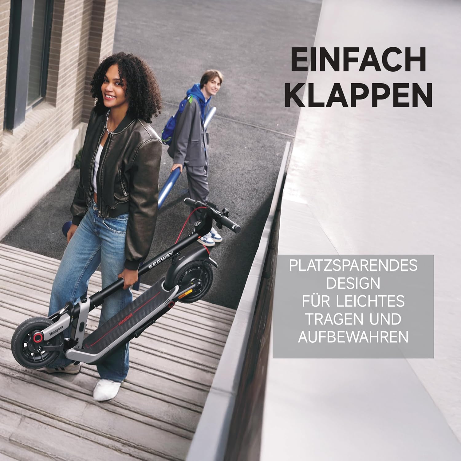E3 D Electric Scooter for Commuters 45km Range 800W Motor Folding